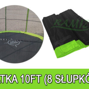 Safety net mesh for trampoline 10FT – 8 poles green