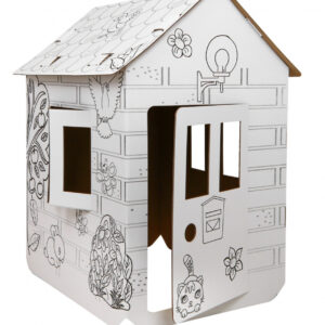 House XXL with horses 3D coloring book for children