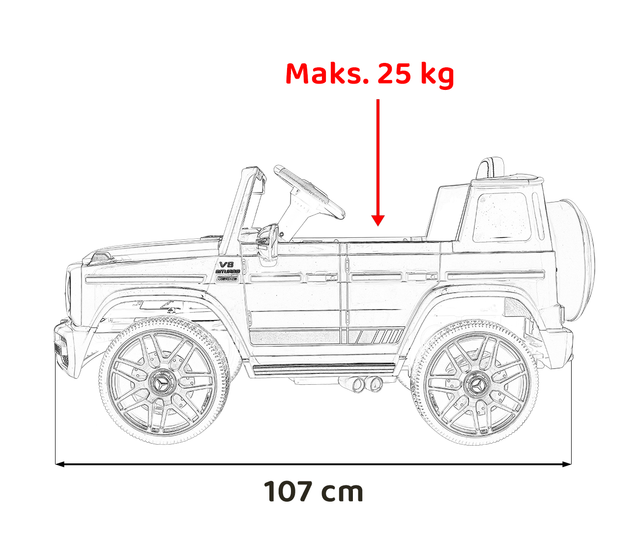 Mercedes G63 Red