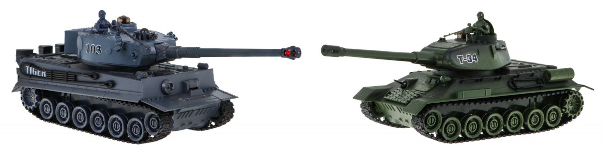Battle Tanks Tiger Vs T-34 1 28
