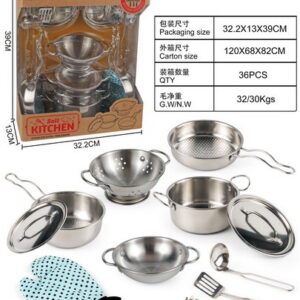 Set of Metal Pots + Accessories 13pcs.