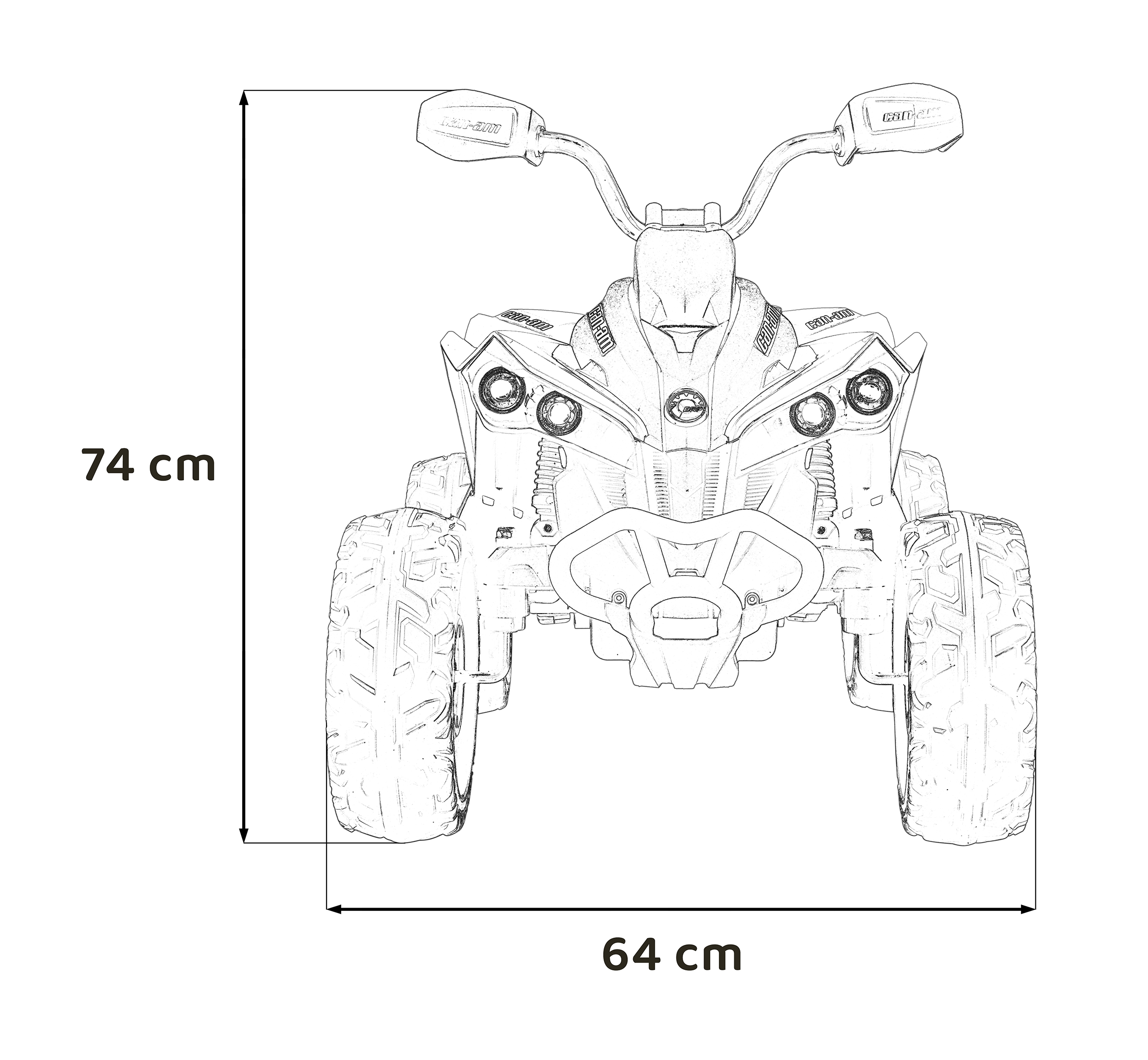 Quad Maverick ATV Blue