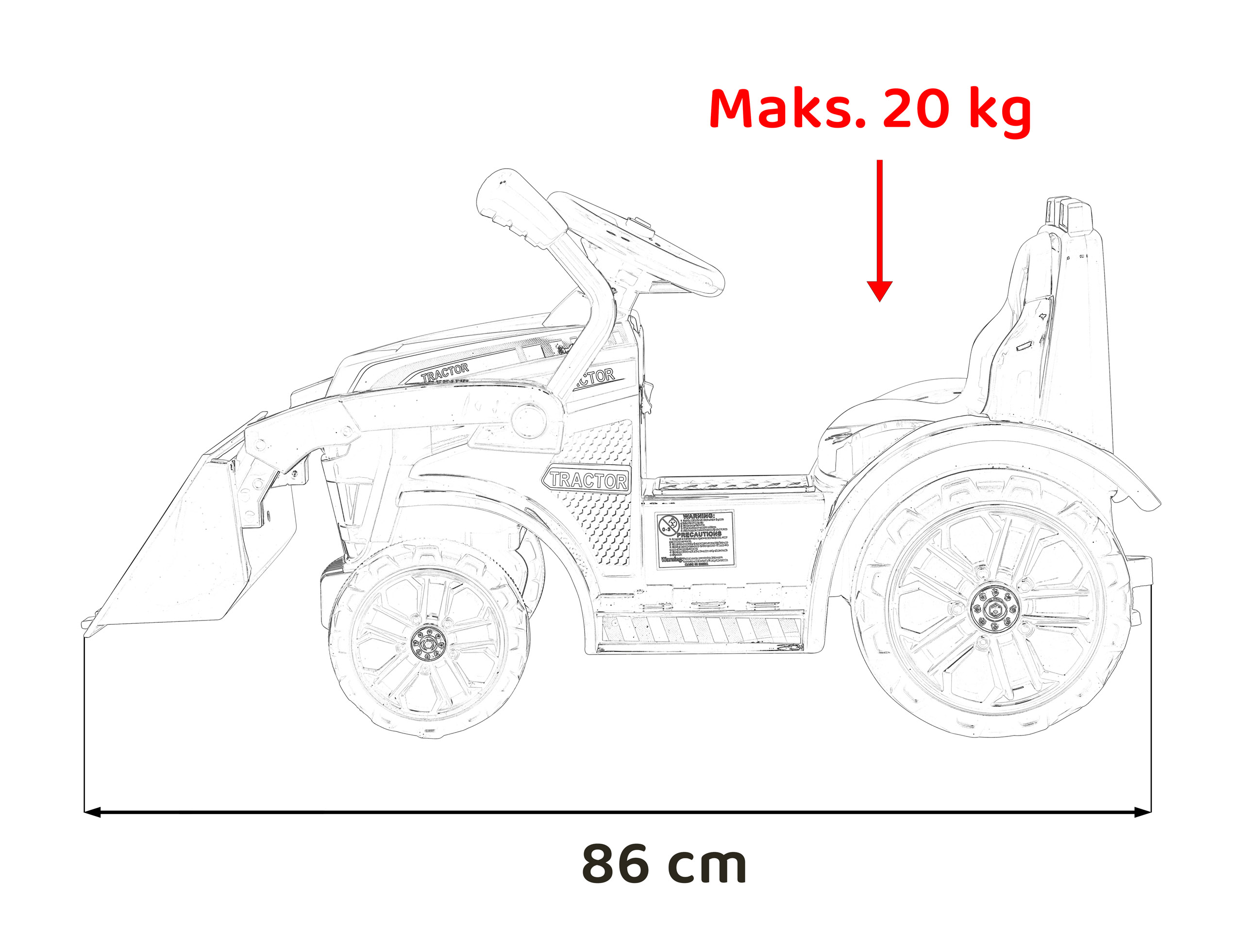 Vehicle Excavator Tractor G320 Yellow