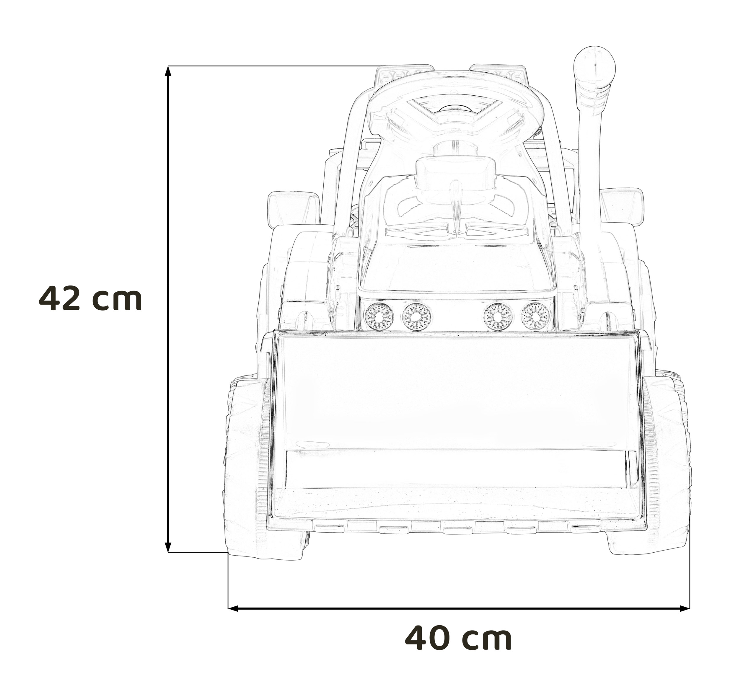 Vehicle Excavator Tractor G320 Blue