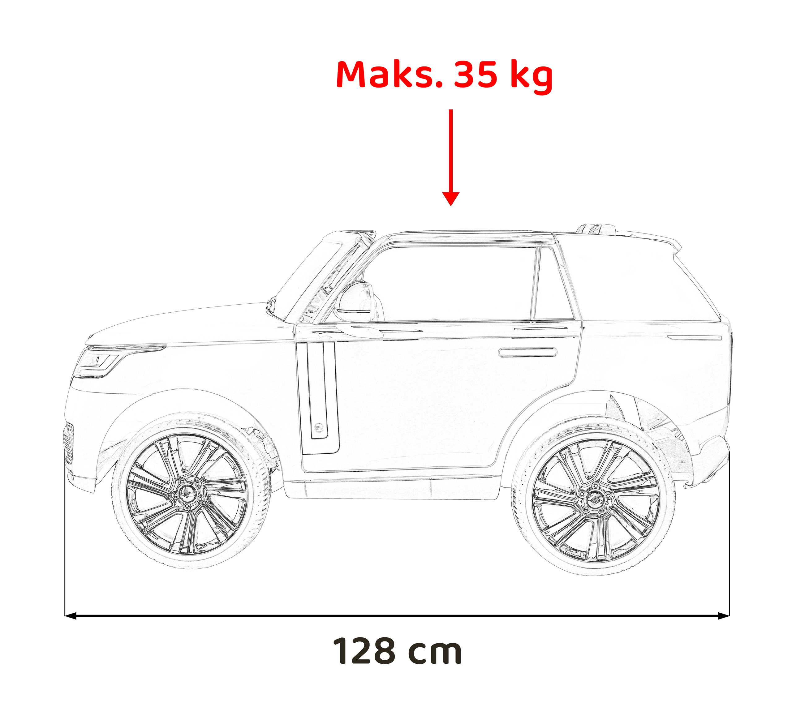 Range Rover SUV Lift Red