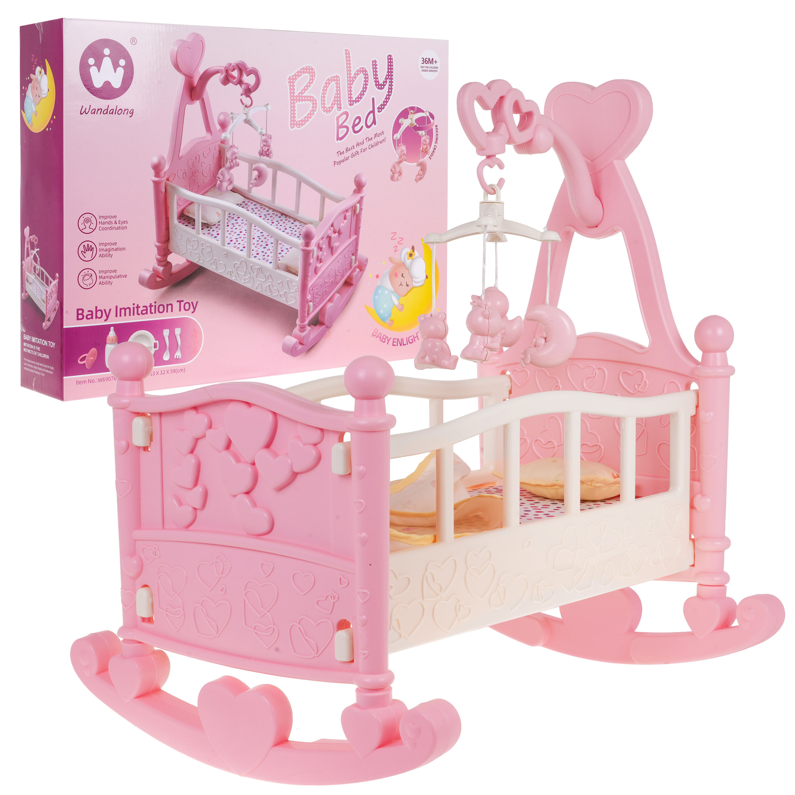 Cradle bed for a doll