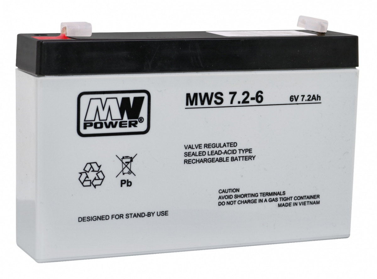 Battery 6V 7,2AH