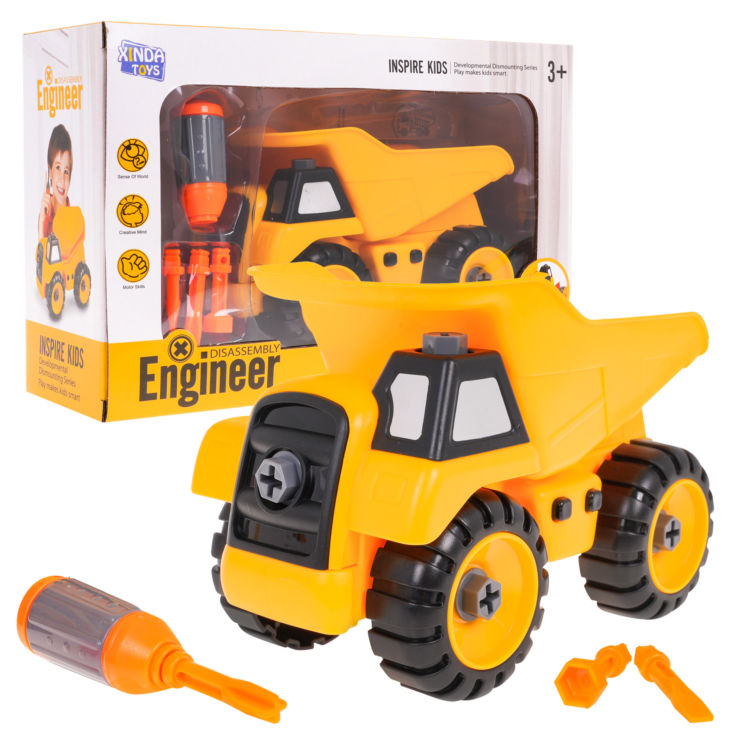Construction vehicle tipper for turning