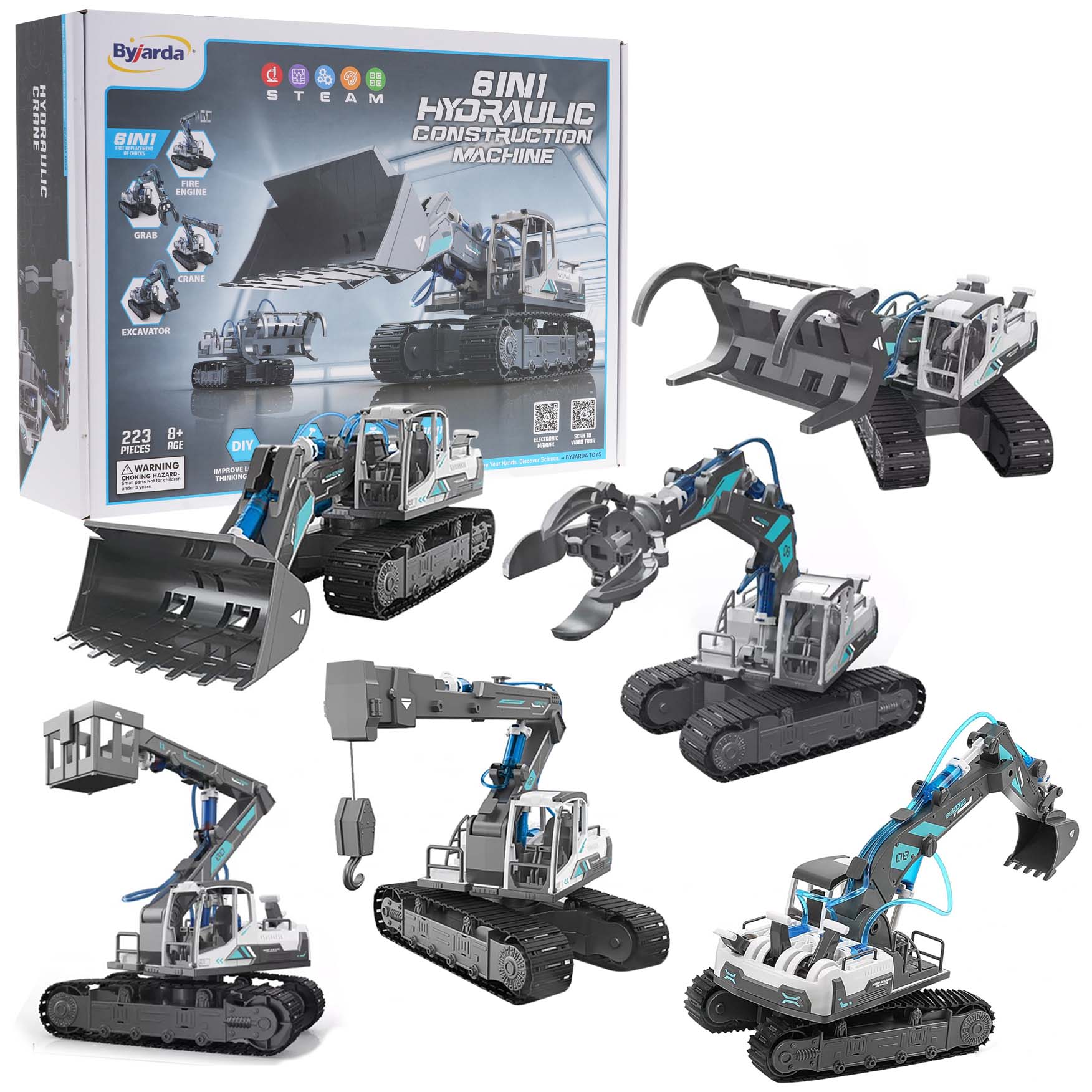 Set of Vehicles to Assemble 6in1 223el.