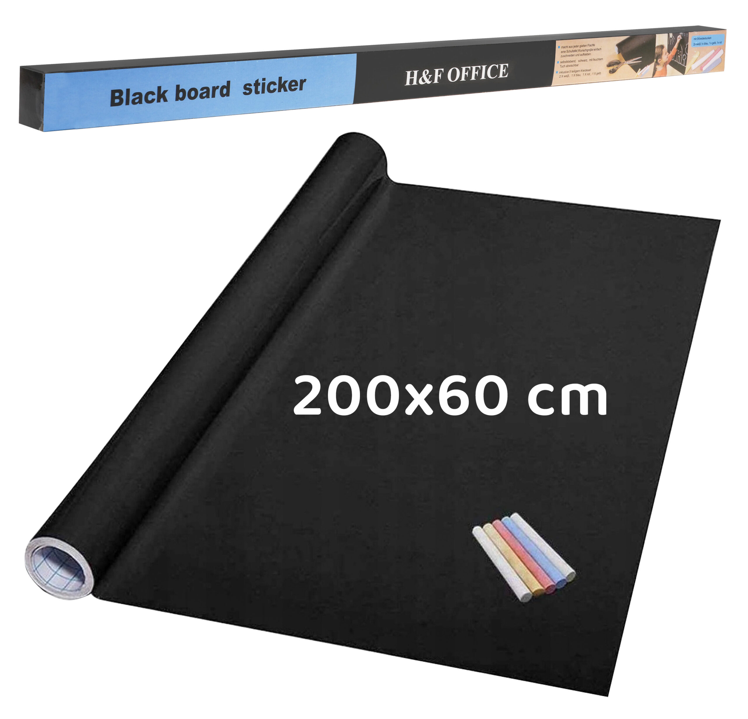 Self-adhesive chalkboard 200x60cm