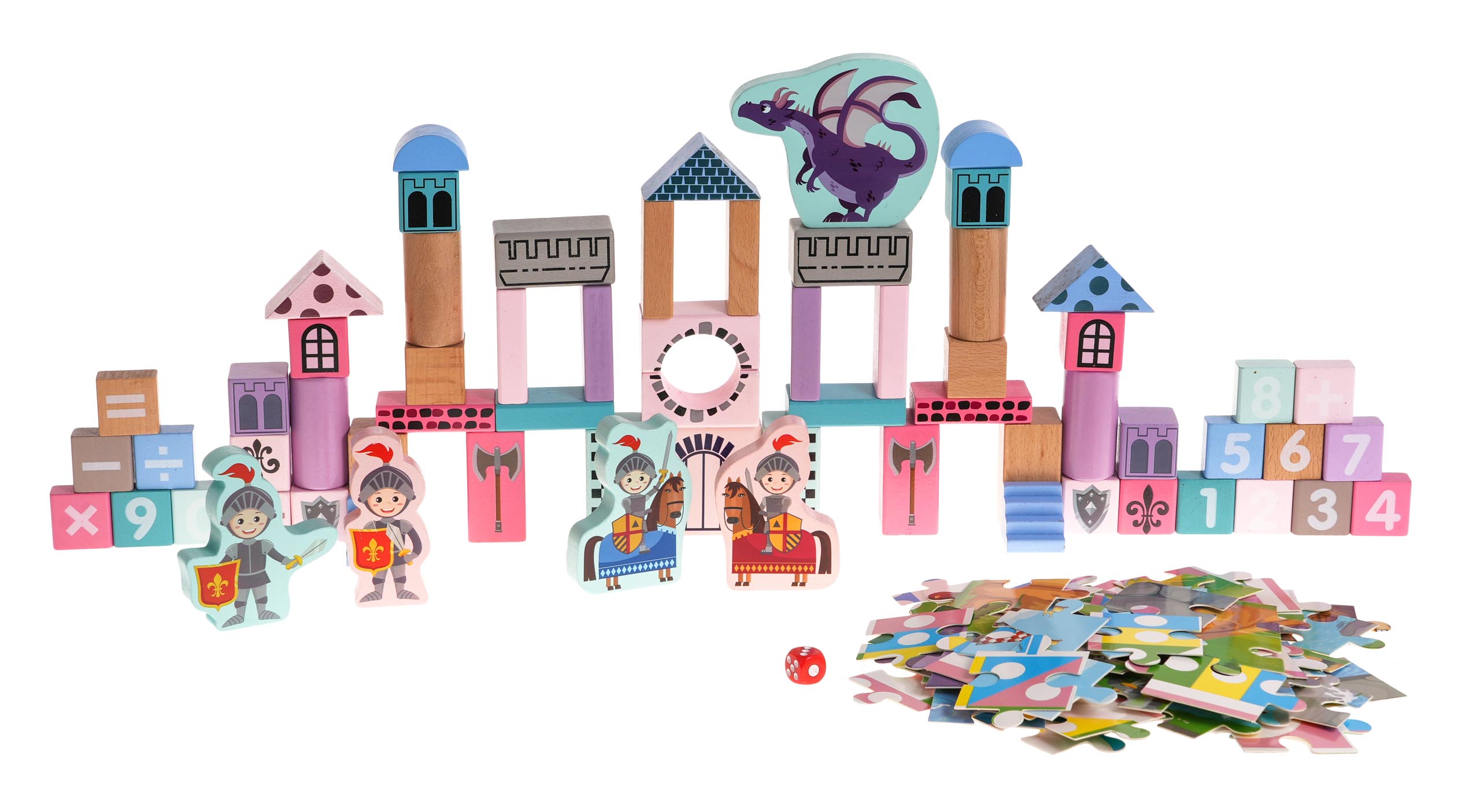 Wooden Castle With Knights