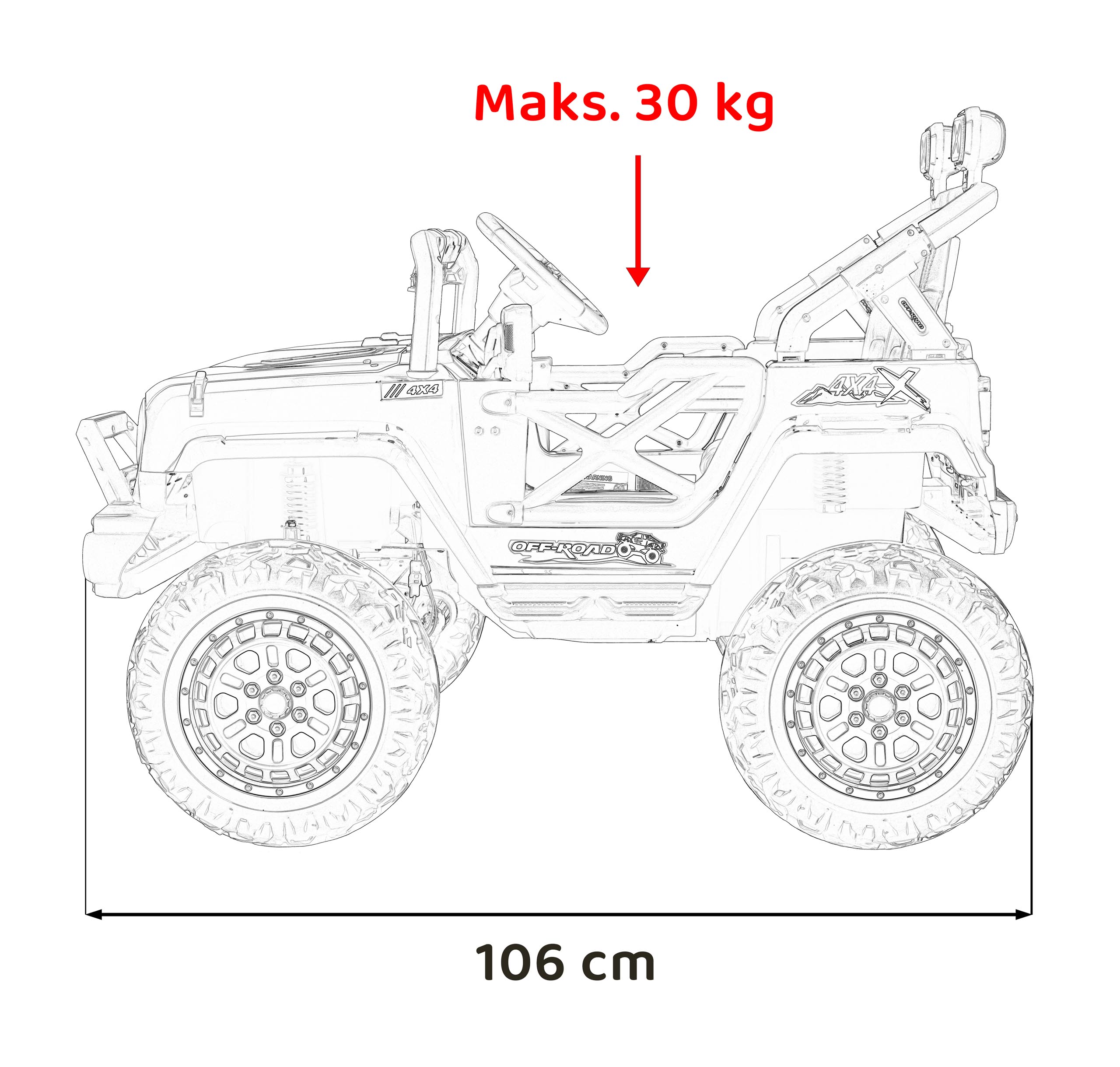OFF ROAD Speed vehicle Red