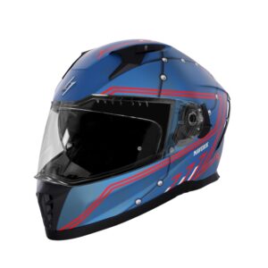 Full face helmet STORMER BLASTER MAVERIK blue, metal matt L