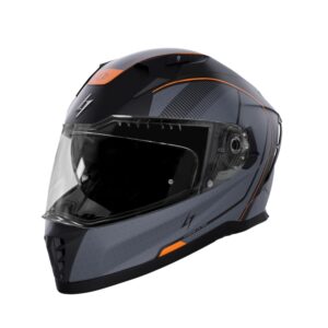 Full face helmet STORMER BLASTER TRON neon, orange, metal matt L