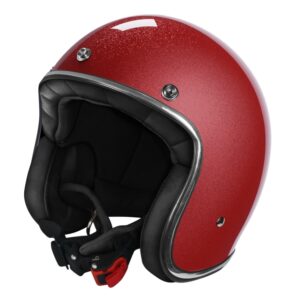 Open face helmet STORMER QUARTZ glitter red glossy L