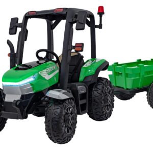 Tractor Vehicle BLAST With Trailer Green
