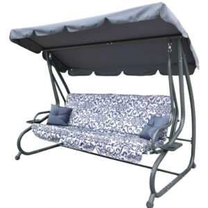 Garden Swing Seat Textylina 2 x 1 Grey PATTERN