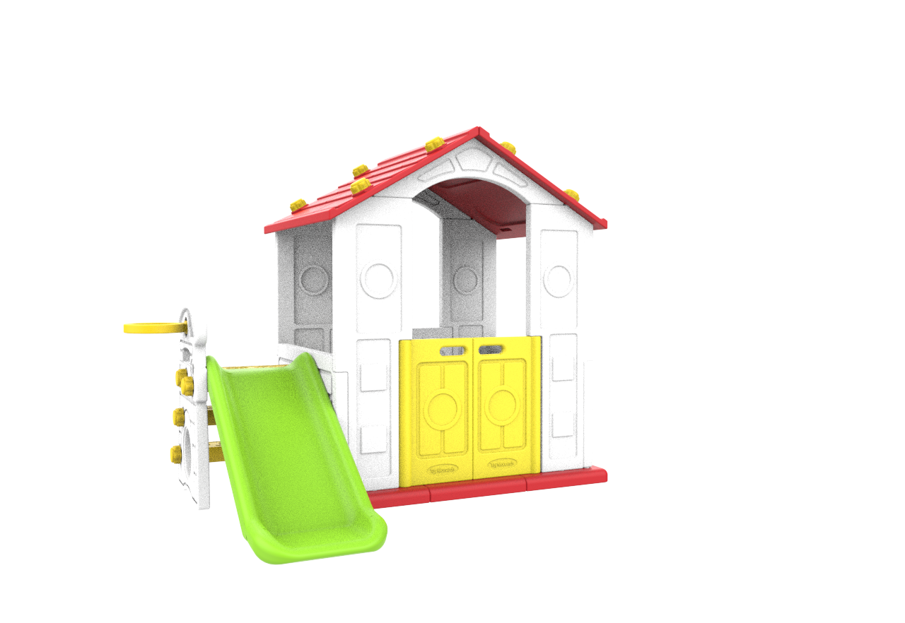 Cottage Slide 3in1 Red Roof