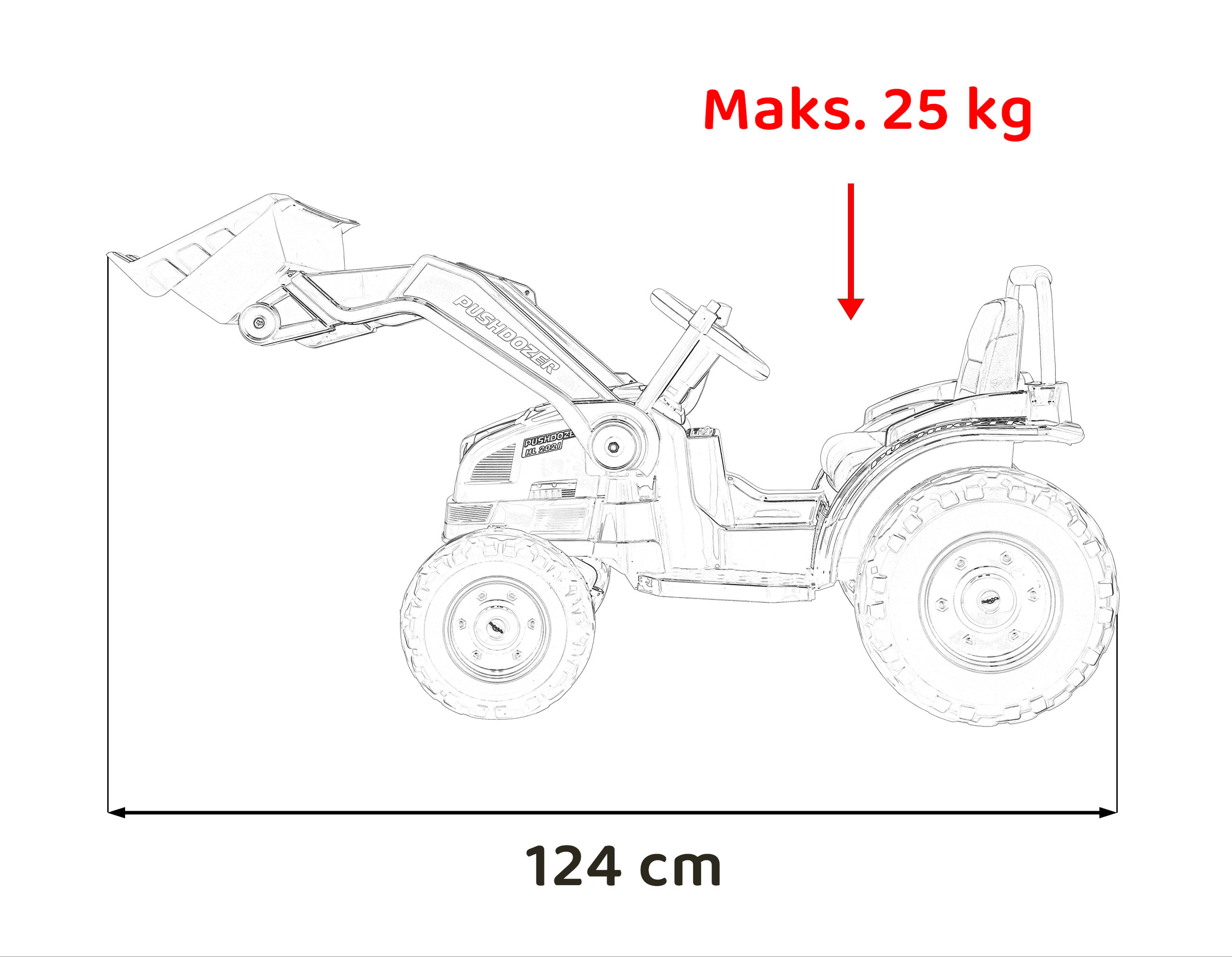 Vehicle Excavator Tractor Yellow