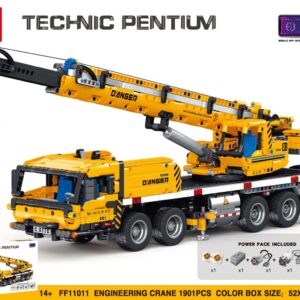 Crane Block Set 1901 pieces. Yellow