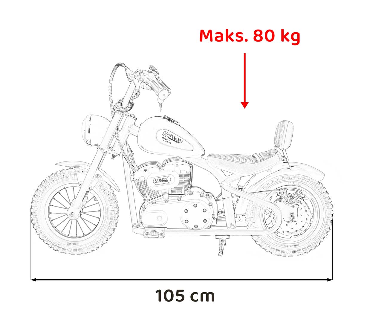 Motor SPEED Power vehicle Red