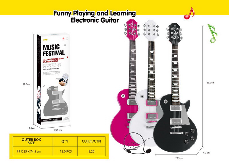 Guitar + Microphone Set Black