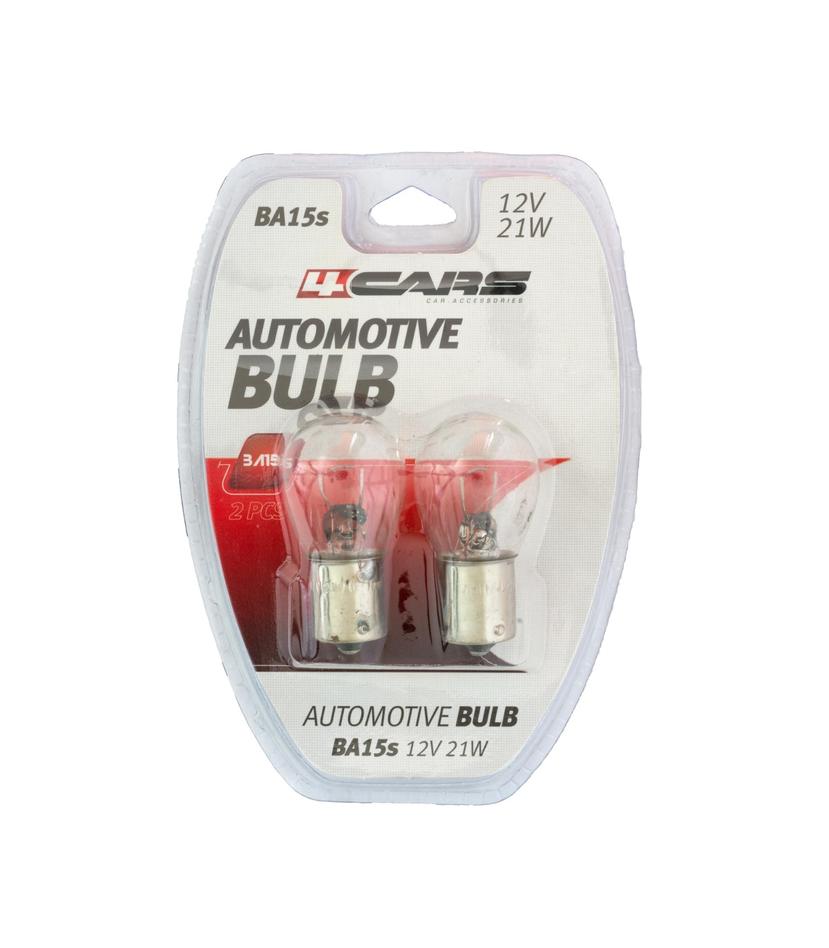4CARS 12V 21W BA15s 2pcs (double blister)