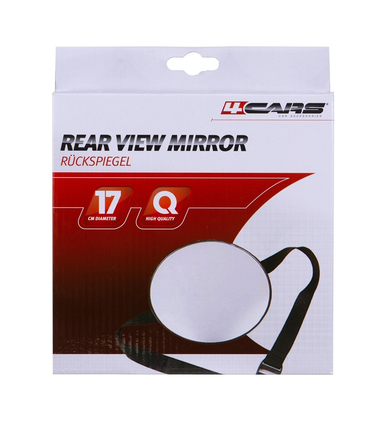 4CARS Safety mirror with attachment to the back seat - 17cm