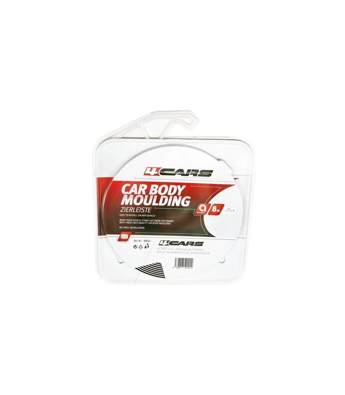4CARS car body moulding 9mm x 3mm x 8m
