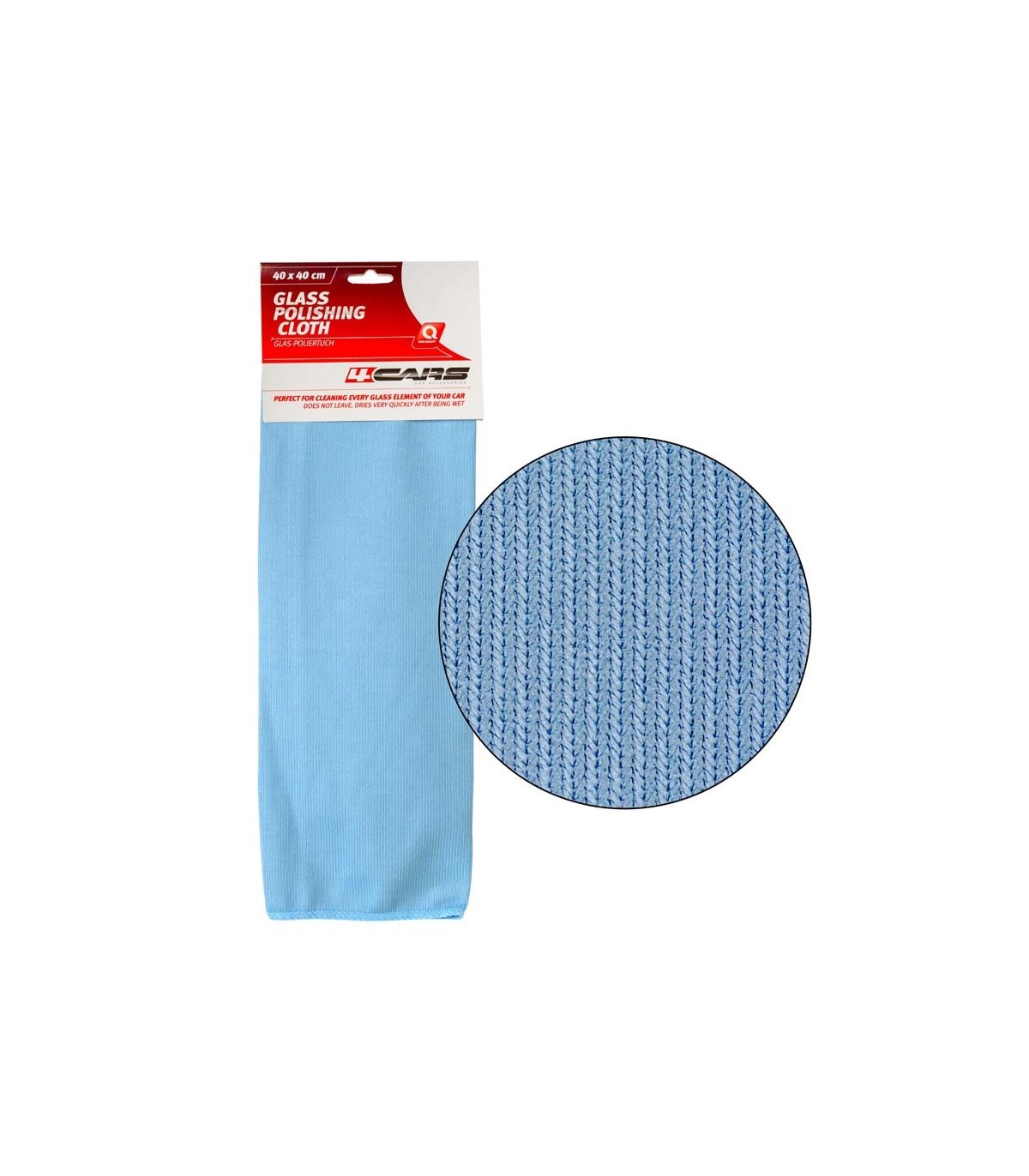 4CARS Cleaning cloth for glass 40x40 cm