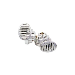 4CARS snail trumpet chrome with relay 12V
