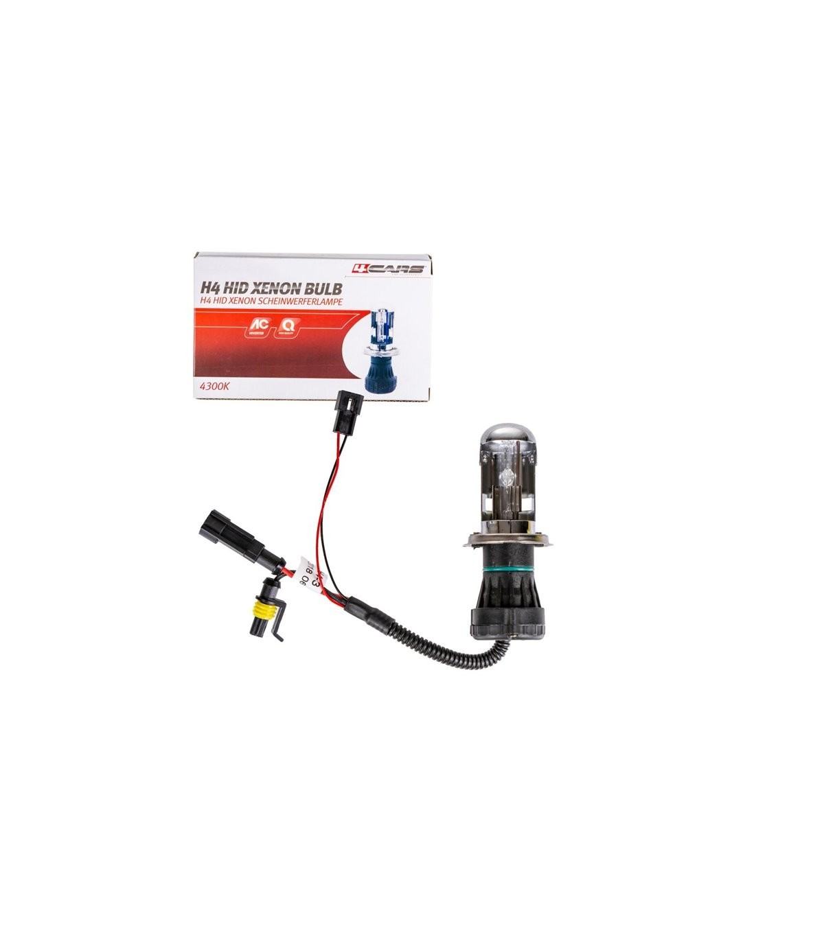 4CARS Hi-quality H4 HID AC inventor, 4500K,Xenon bulb 2pcs - Slika 3
