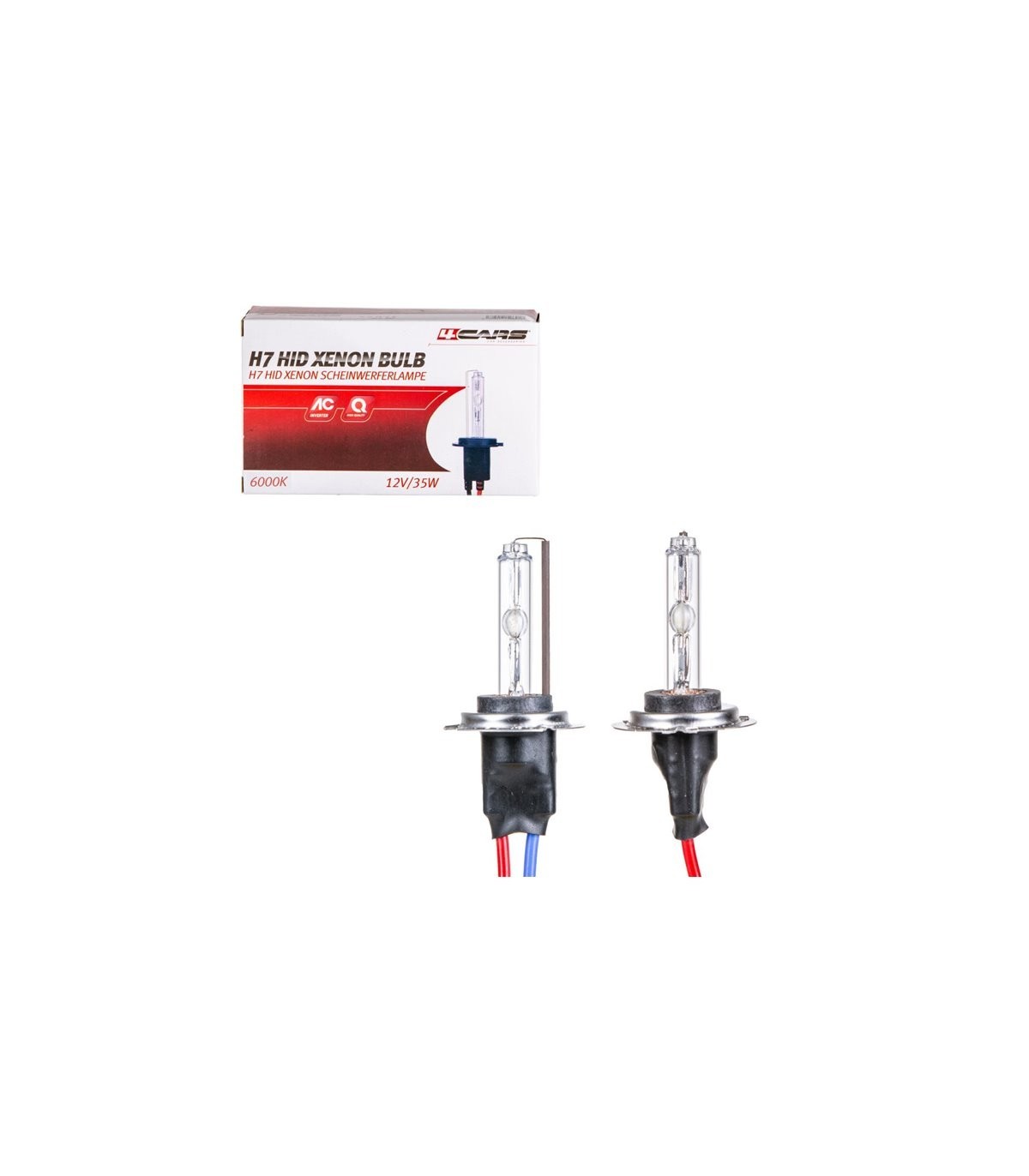 4CARS Hi-quality H7 HID AC inventor, 6000K,Xenon bulb 2pcs - Slika 3