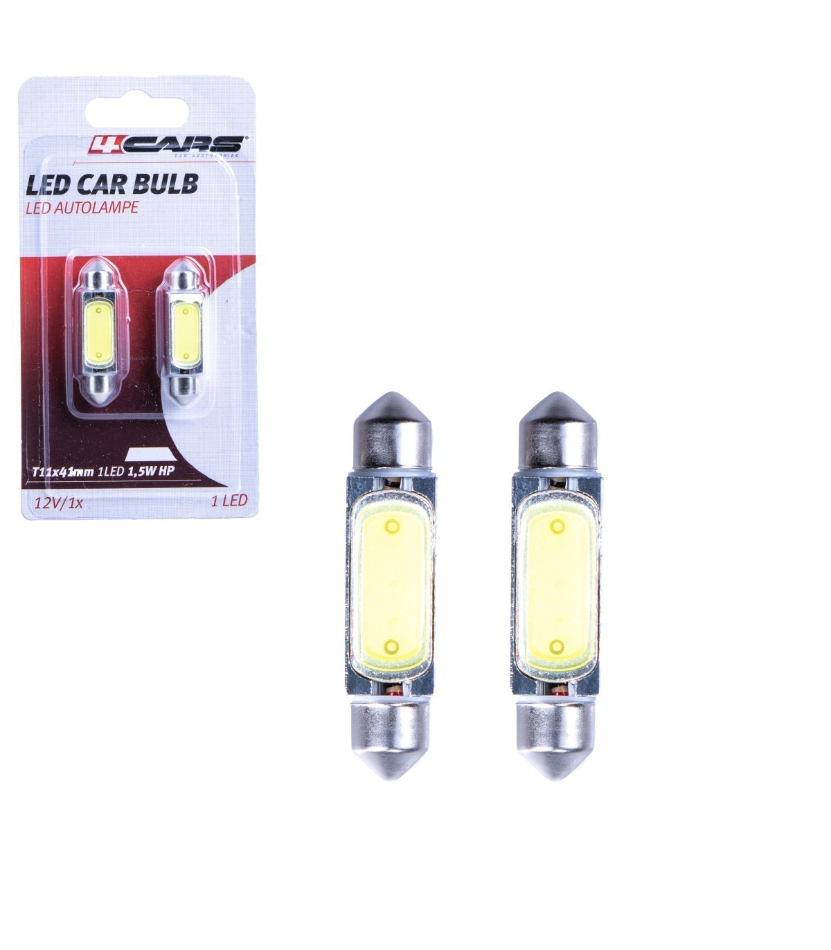 4CARS HQ sets of LED bulbs T11X/41MM 1LED 1.5W HP - Slika 2