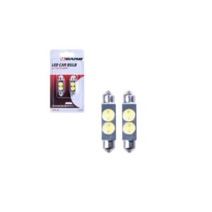4CARS HQ sets of LED bulbs T11X/41MM 2X0.5W HP white