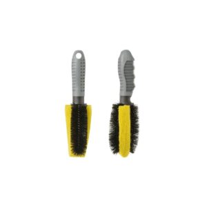 4CARS Tire brush grey/black/yellow