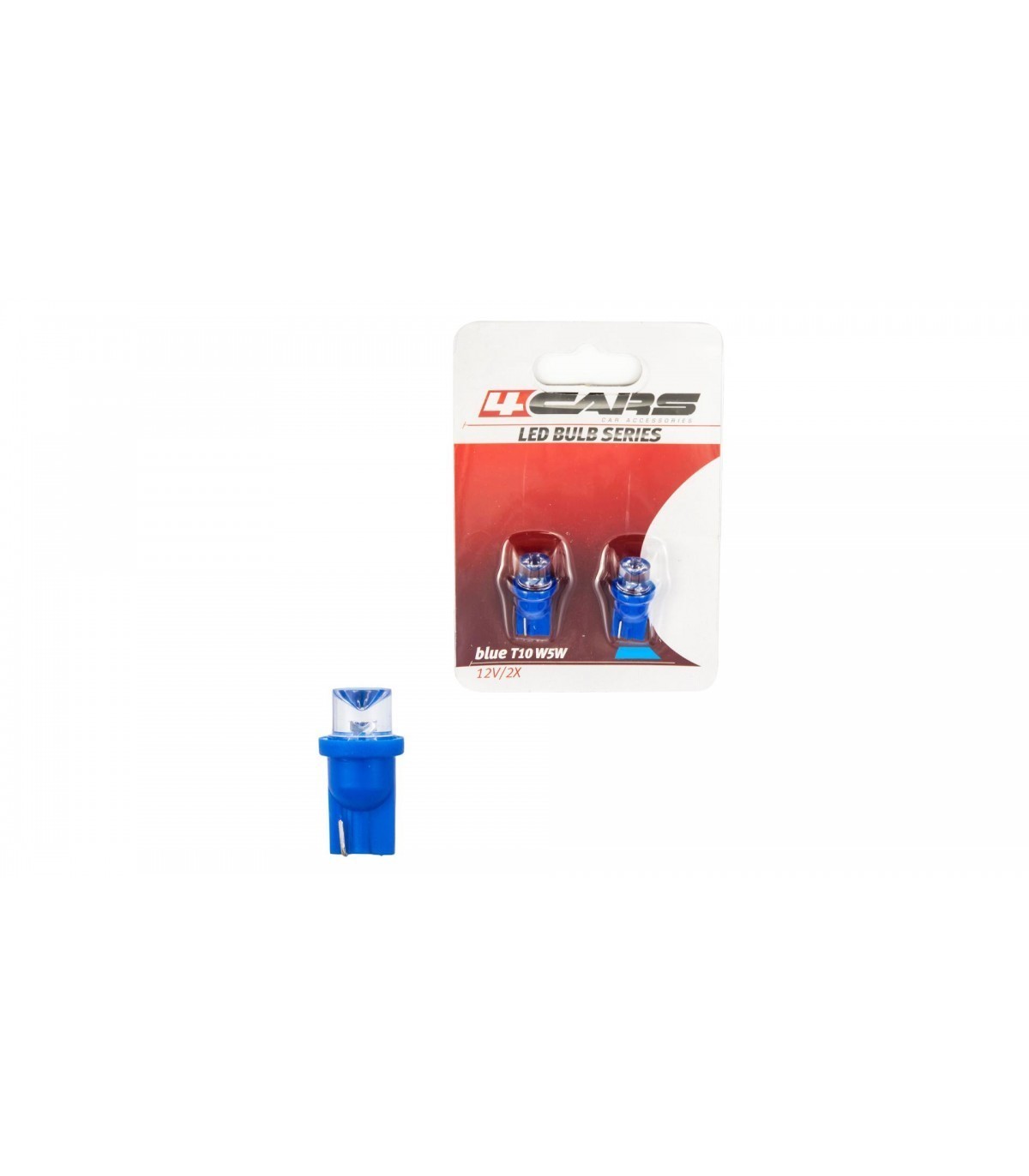 4CARS led bulb 1led 12V T10 blue