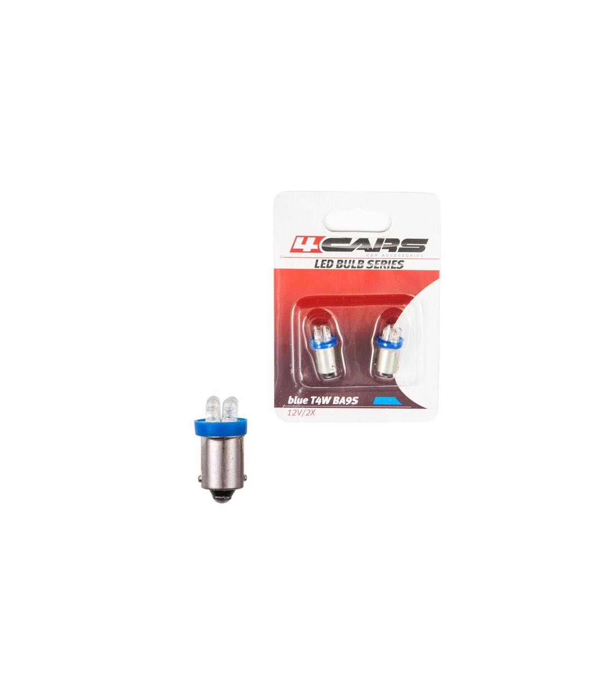 4CARS led bulb 4led 12V BA9S blue - Slika 2