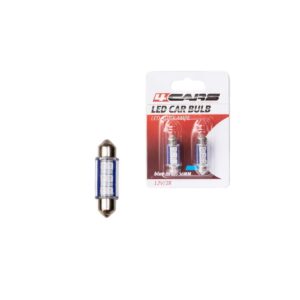 4CARS led bulb 6led 12V SV8,5 36mm blue
