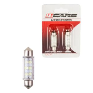 4CARS LED car bulb 6LED 12V SV8,5 39 mm white