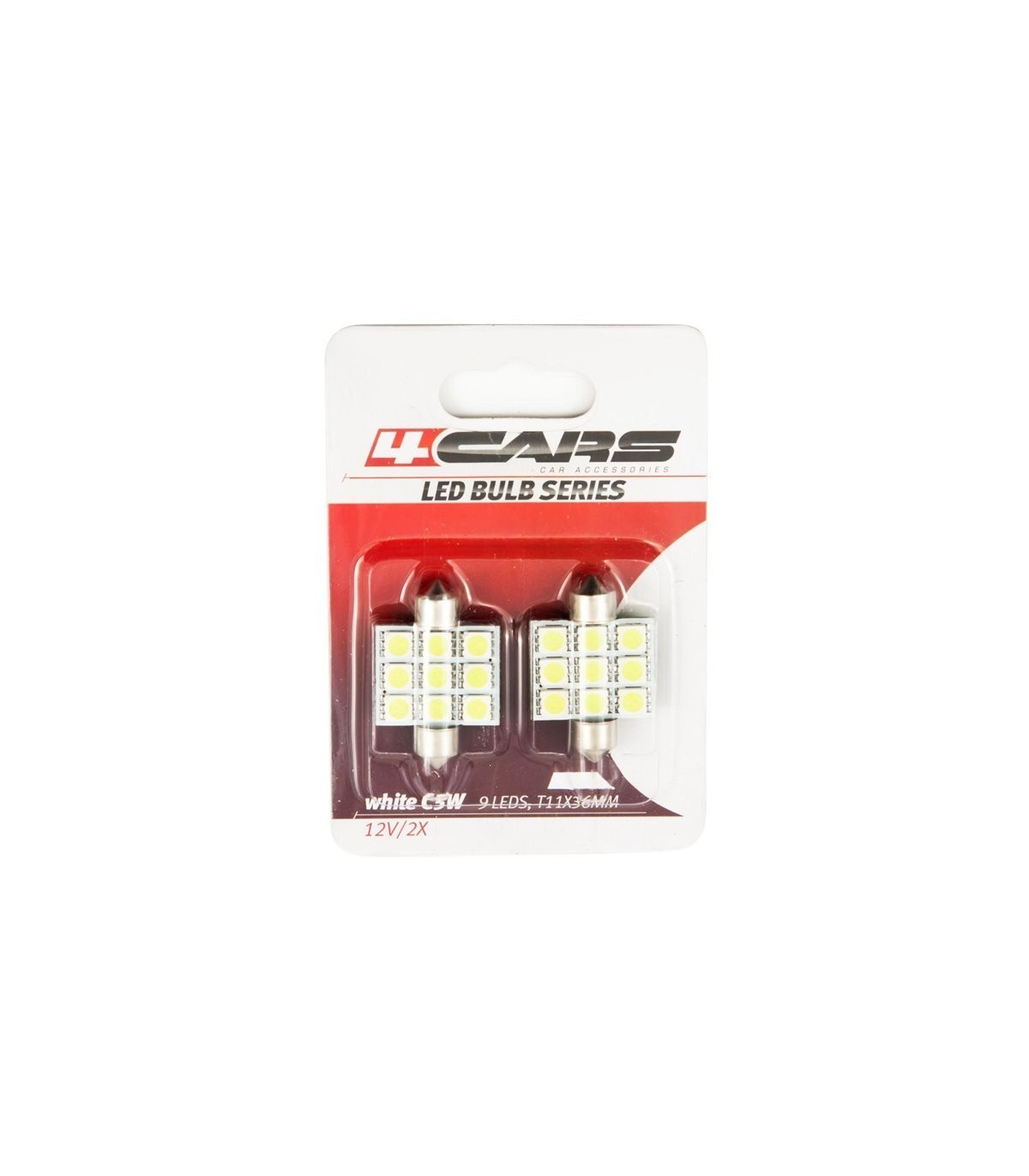 4CARS led bulb 9led 12V FESTOON 5050SMD T11x36mm