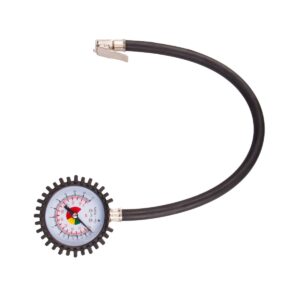 4CARS pressure gauge with flexible hose 12 BAR