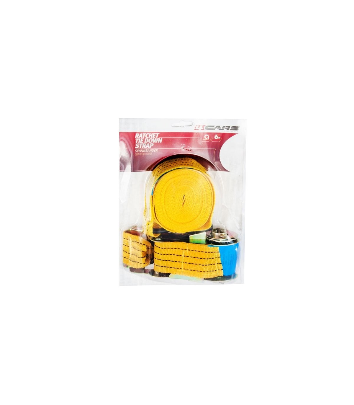 4CARS ratchet tie down strap 6m, 150 kg - Slika 3