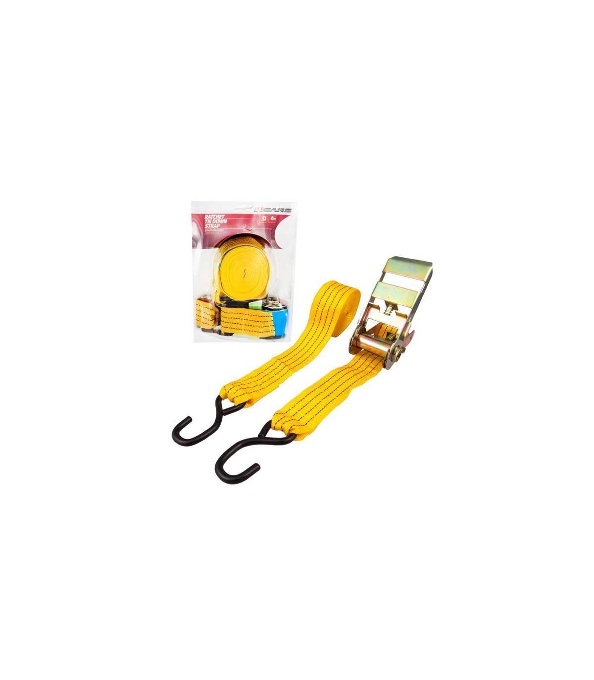 4CARS ratchet tie down strap 6m, 150 kg