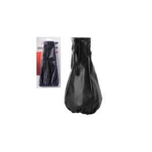4CARS Universal artificial leather shift gear cover – carbon black