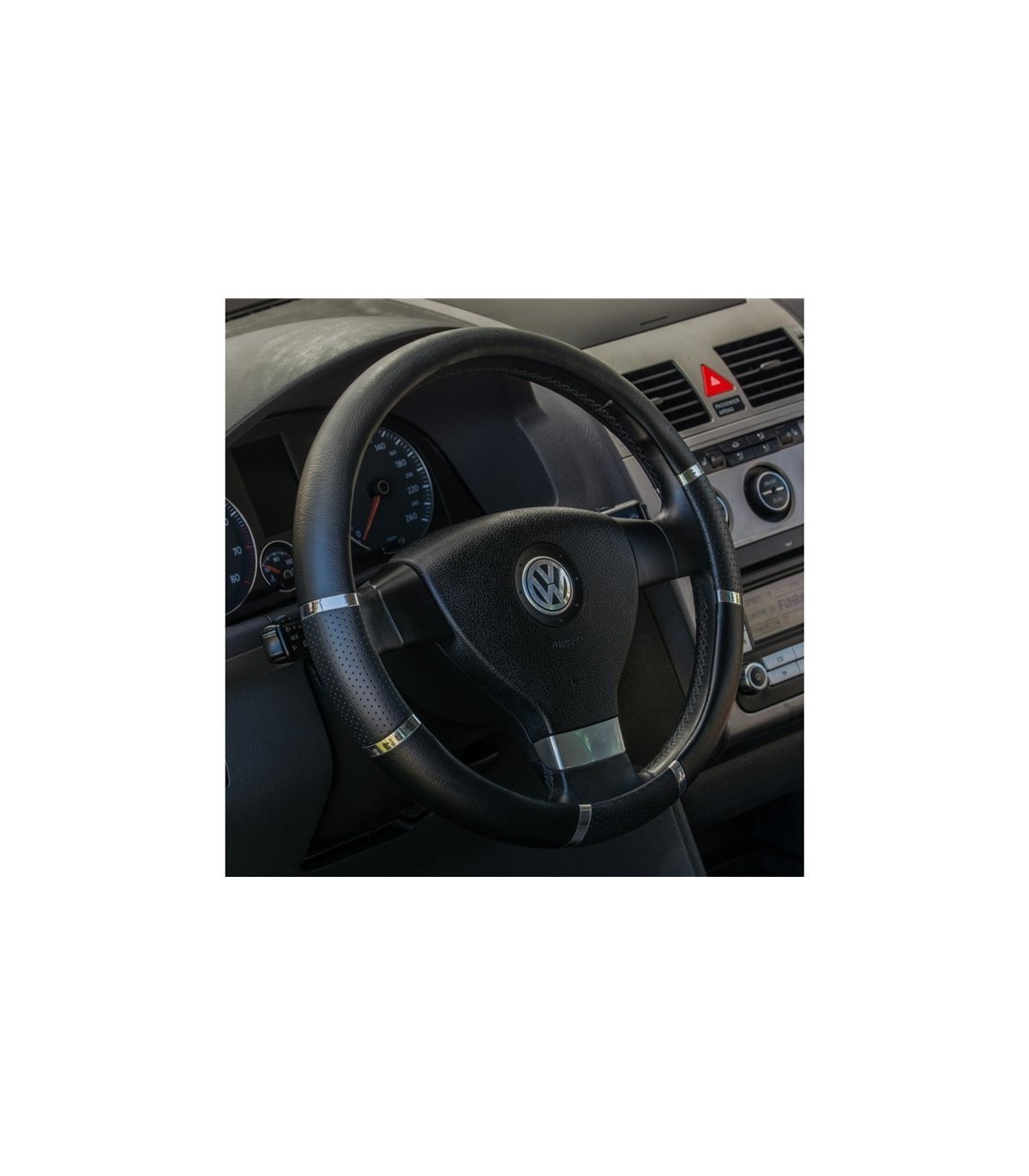 4CARS steering wheel cover 37-39 cm black