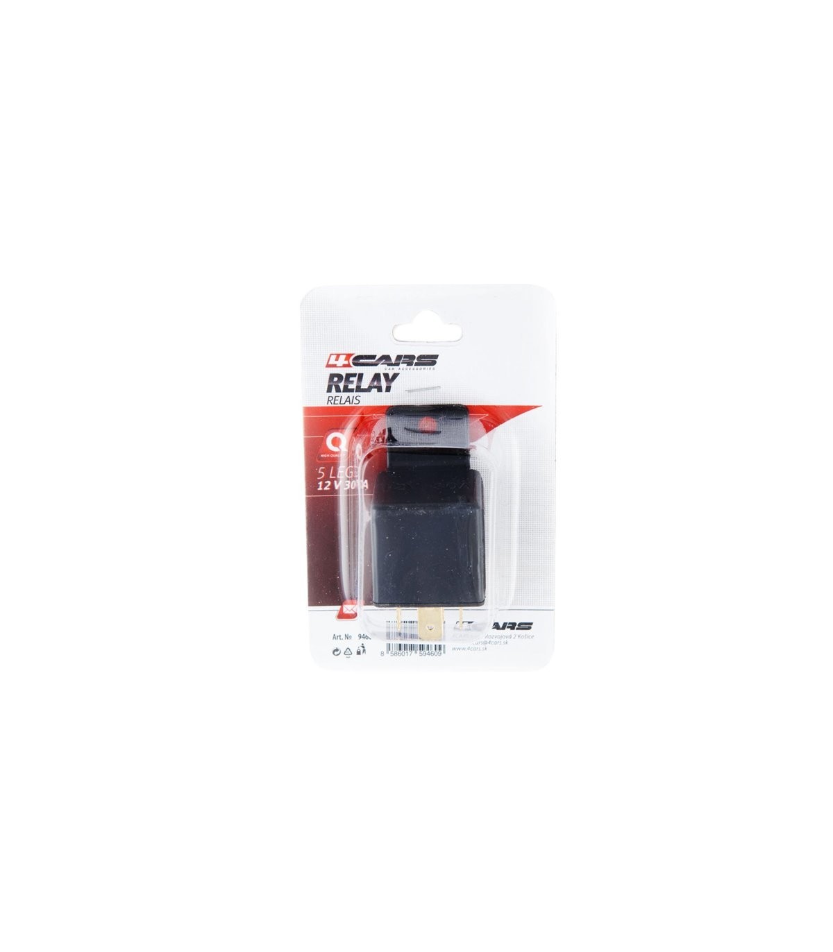 4CARS rele 30 A 12 V 5 legs - Slika 2