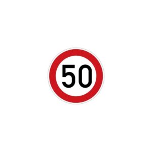 4CARS Self-adhesive speed sign 50 diameter 150mm 2nd class