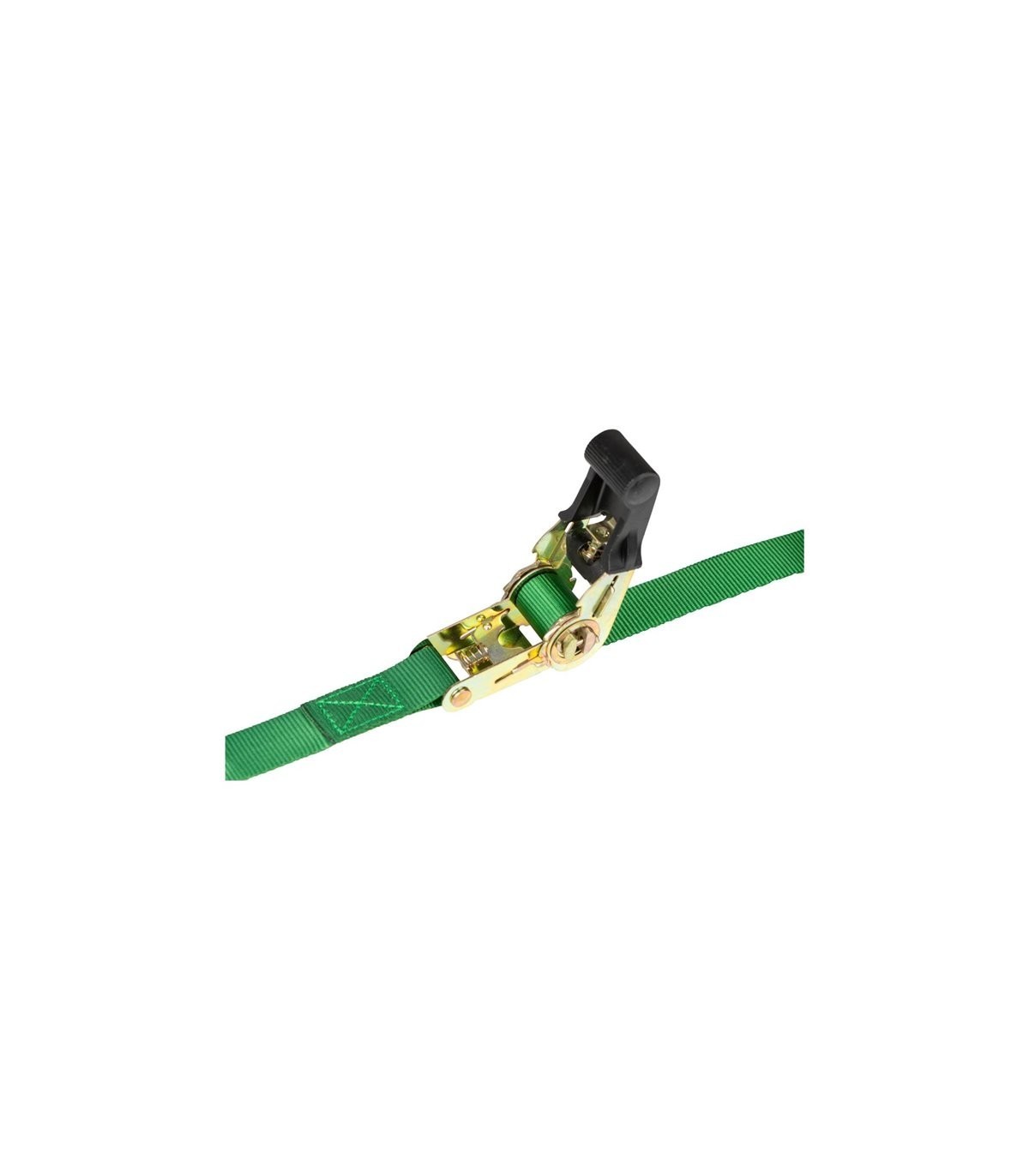 4CARS 2-pack set, Tie-Down Ratchet Strap with S-Hooks TUV GS - 16.4 ft (5 meters) long, 1 inch (25 mm) wide, rated for 150 kg