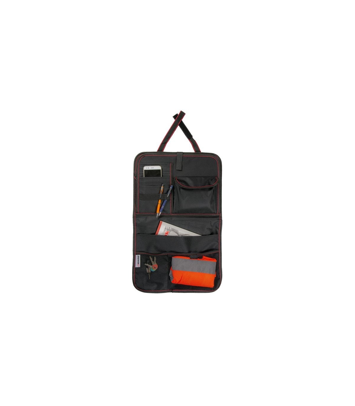 4CARS Hanging rear seat organizer with folding table 60x38 cm - Slika 3